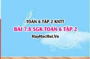 Bài 7.8 SGK Toán 6 tập 2 Kết nối tri thức